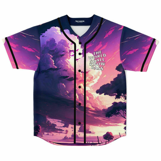 The world shall know bass rave baseball jersey