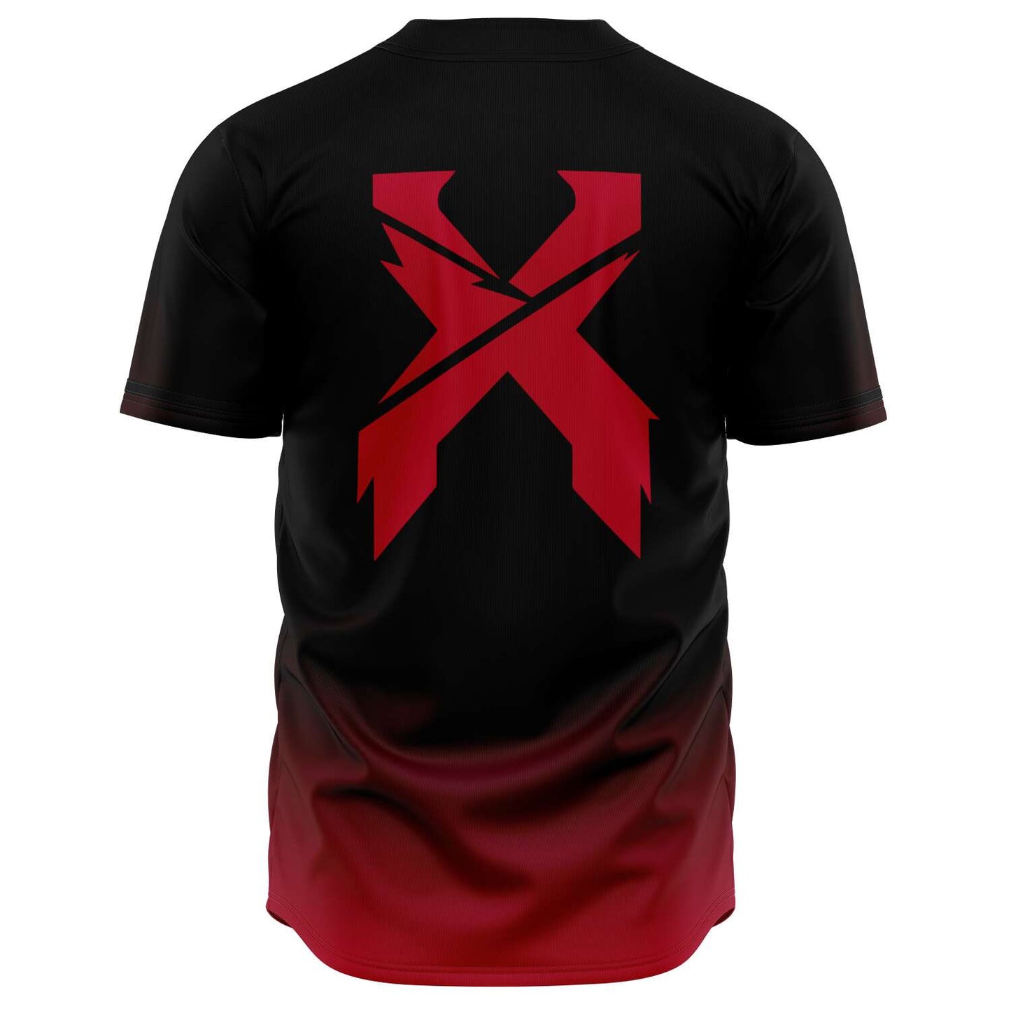 Black to red gradient custom jersey
