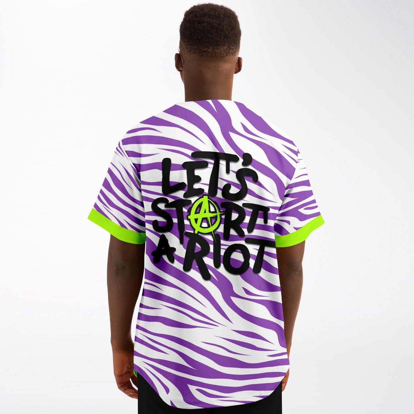 Let's start a riot baseball jersey