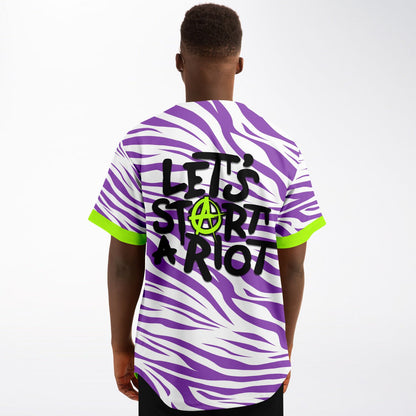 Let's start a riot baseball jersey