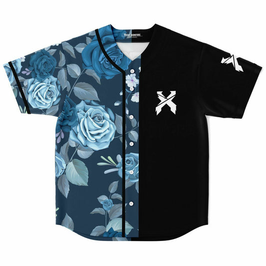 Blue flowers excision jersey