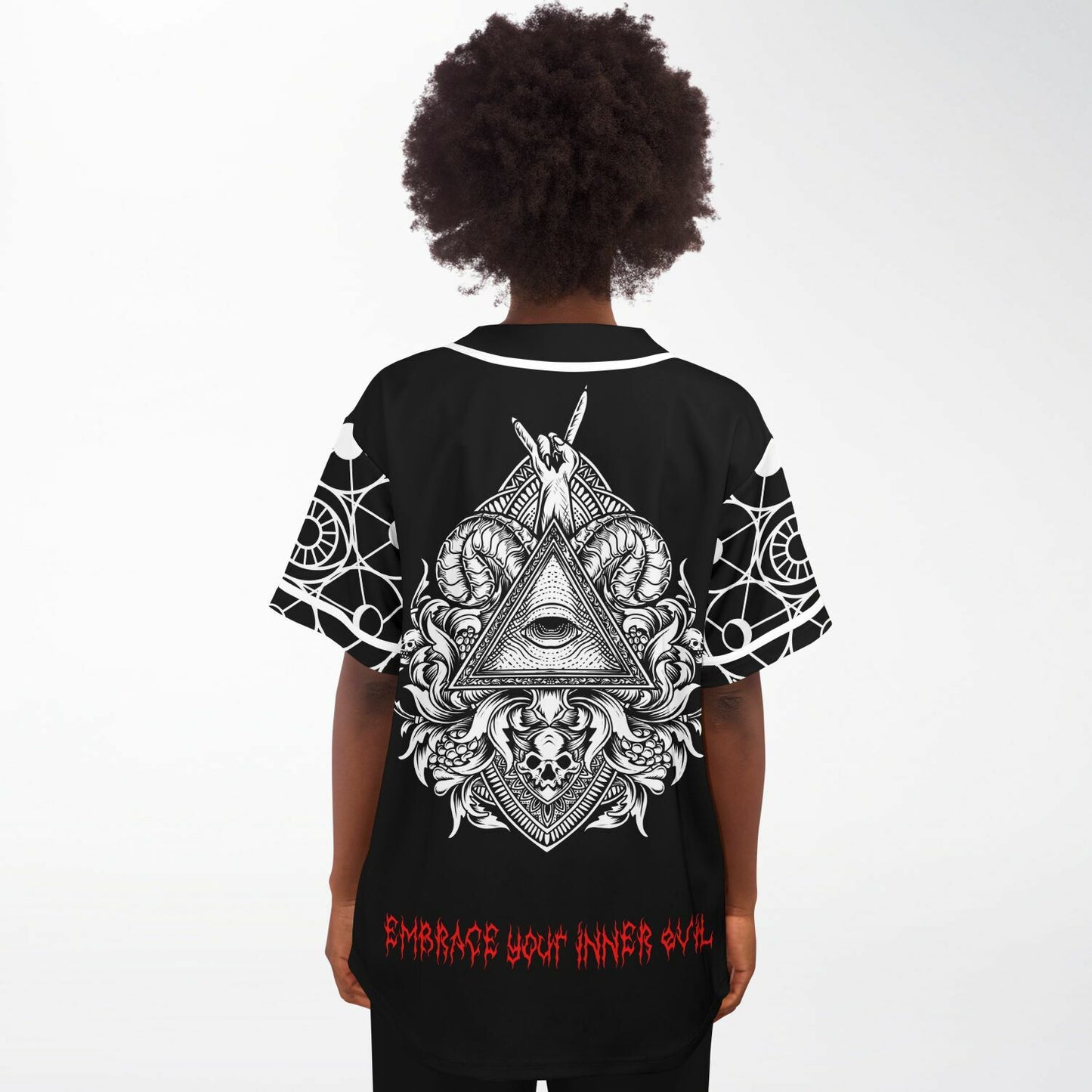 Illuminati abstract baseball jersey