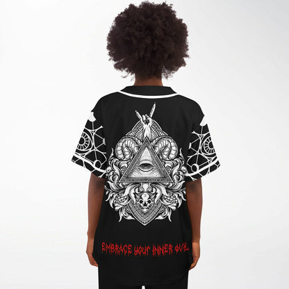Illuminati abstract baseball jersey