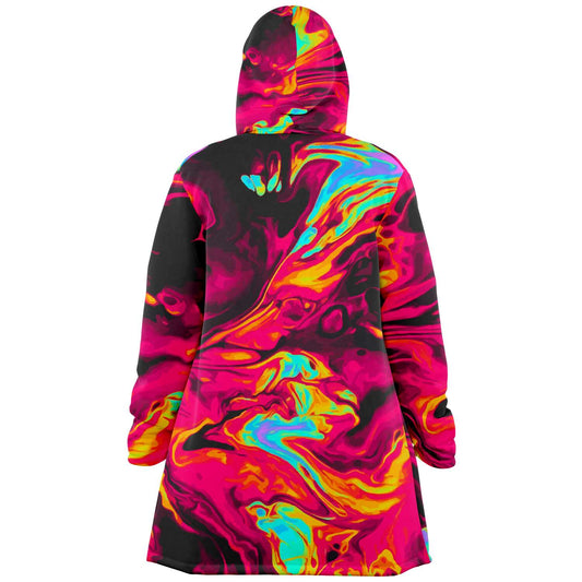 Aesthetic oil silk cloak