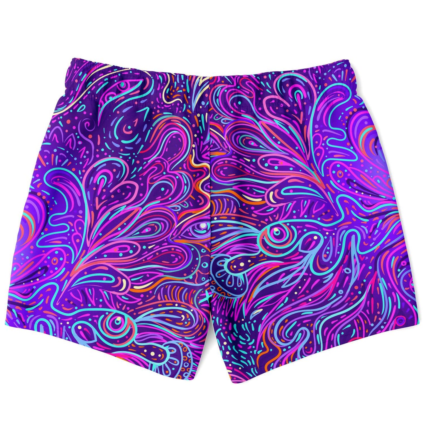Trippy psychedelic swim trunk