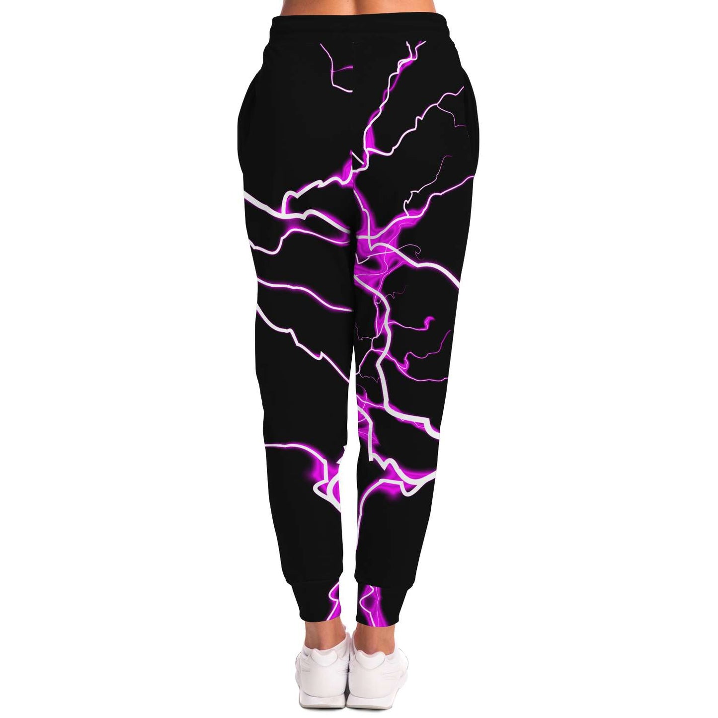 Pink electric bolt jogger