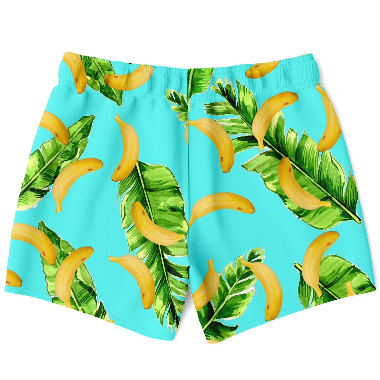 Banana leaves  shorter-length swim trunks