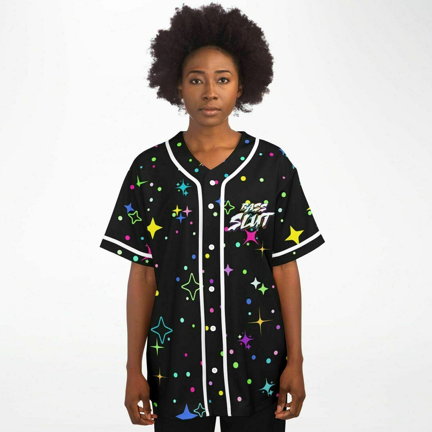 Bass slut rave Baseball Jersey