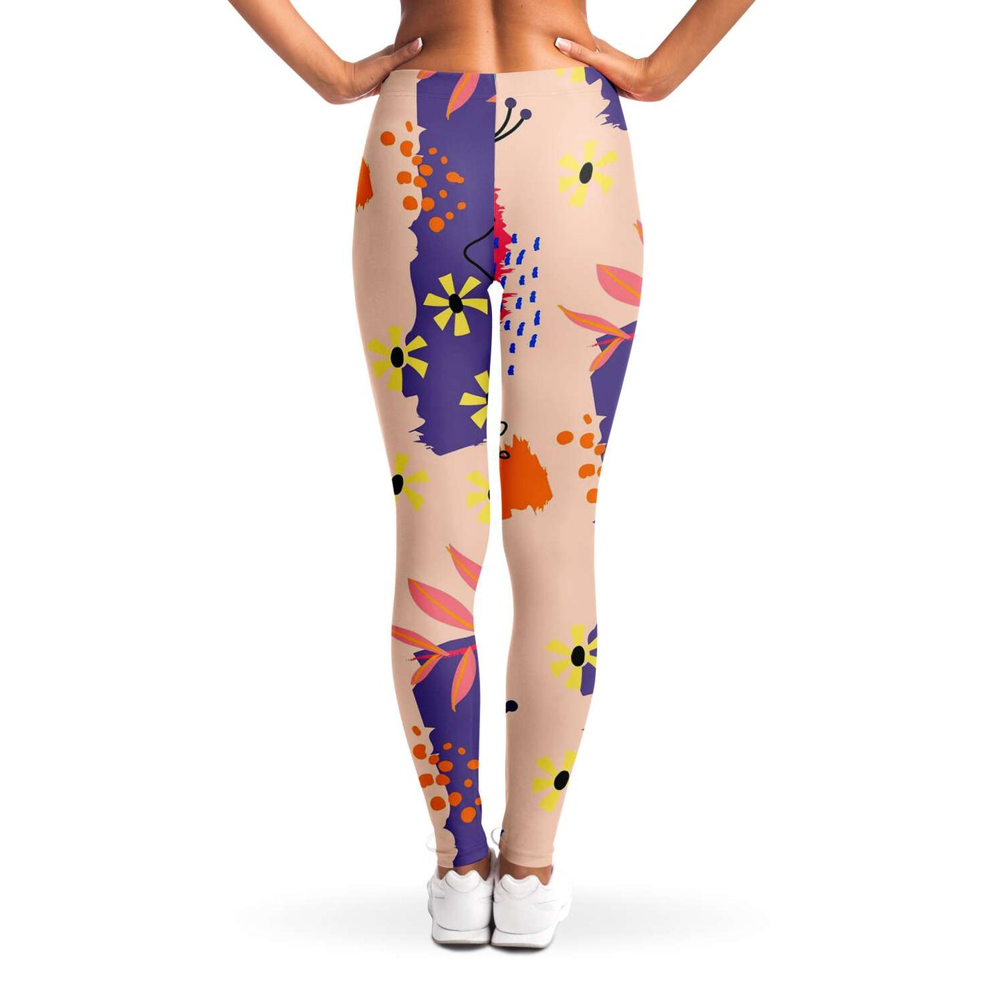 ABSTRACT Floral Leggings