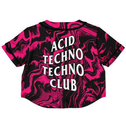 acid techno techno club baseball jersey