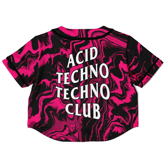 acid techno techno club baseball jersey