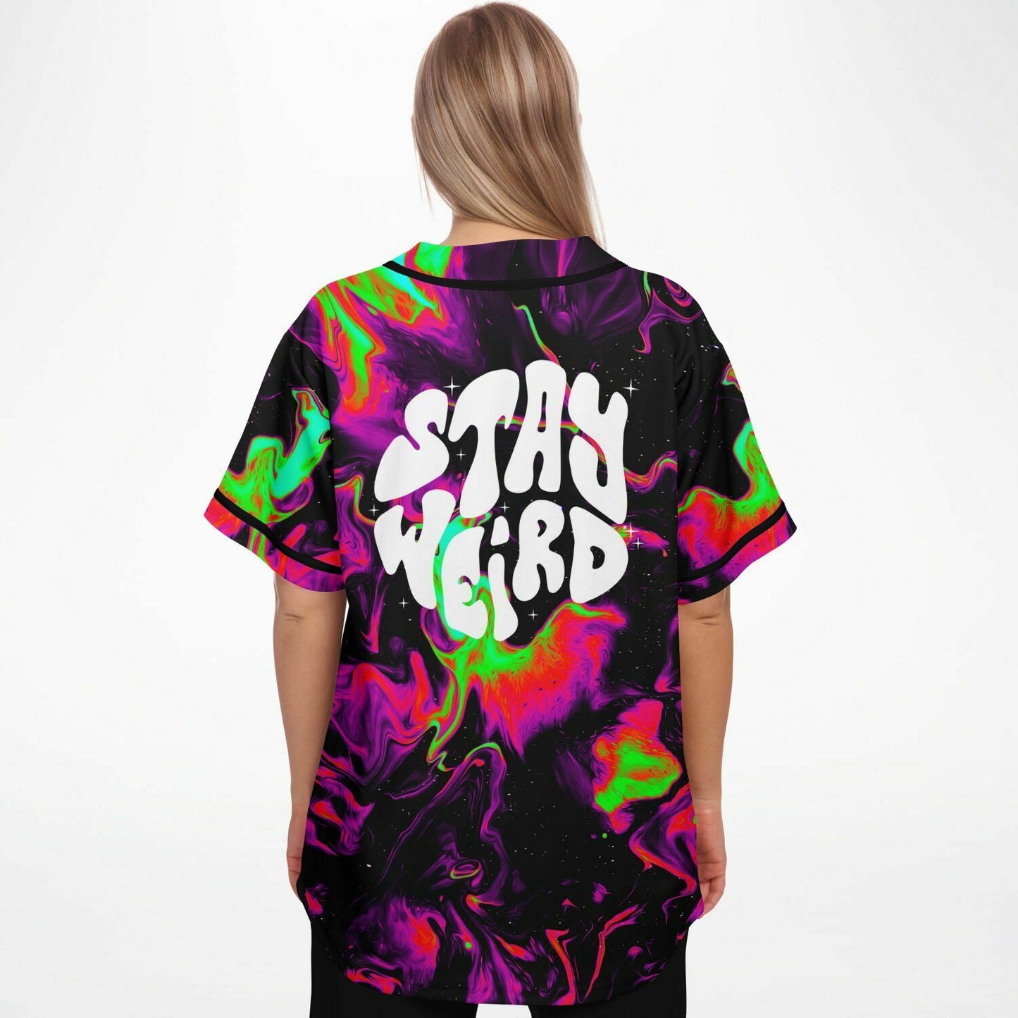 Stay weird custom rave baseball Jersey