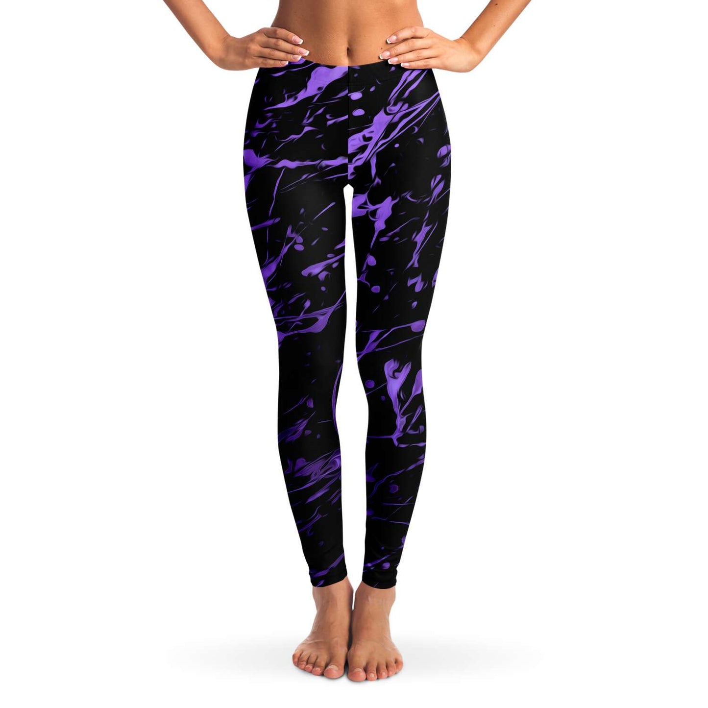 Purple splashed Leggings