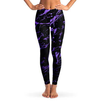 Purple splashed Leggings