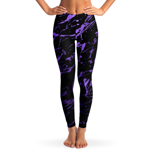Purple splashed Leggings