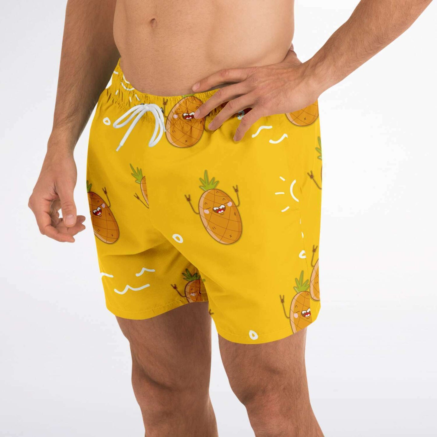 Smiley pineapple swim trunk