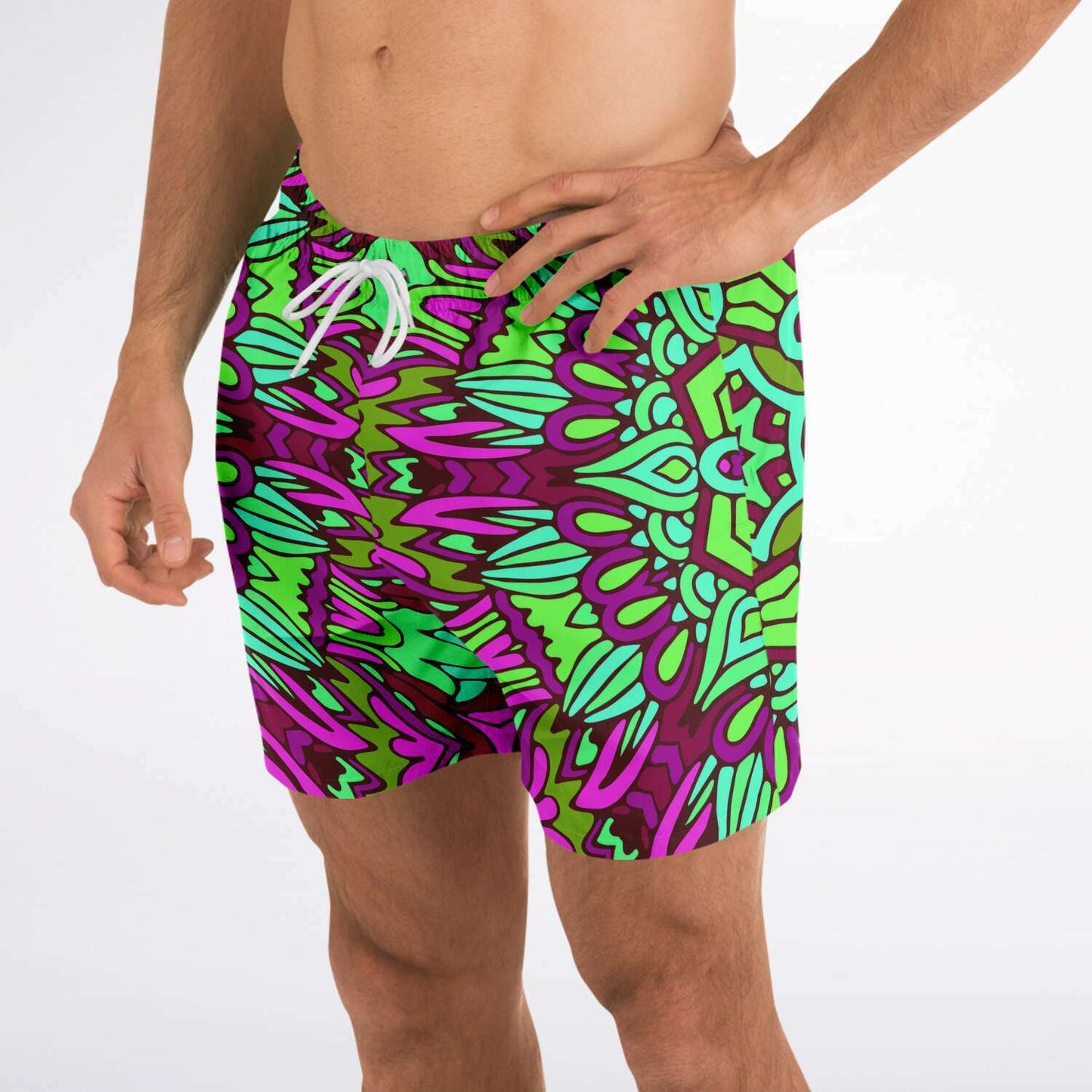 Colorful ethnic  swim trunk
