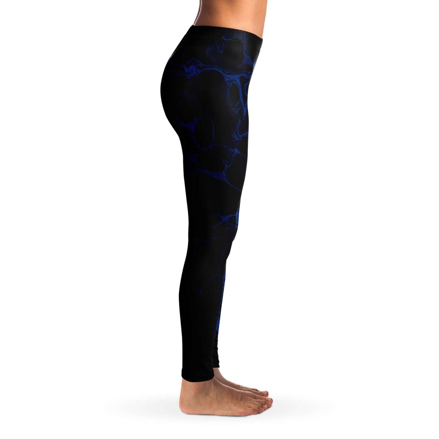 Marbled dark blue Leggings