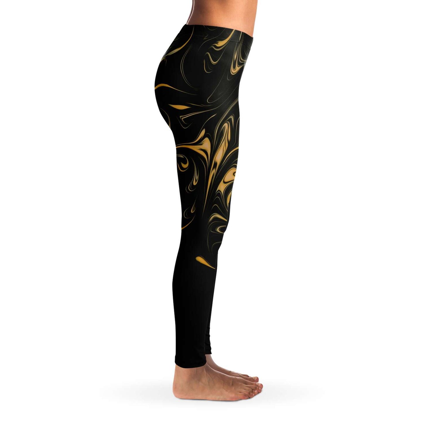Gold trippy Leggings