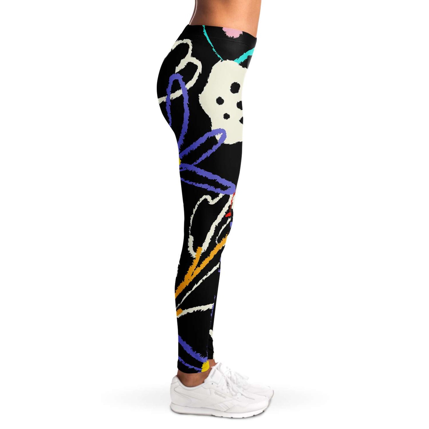Hand painted Afloral Leggings