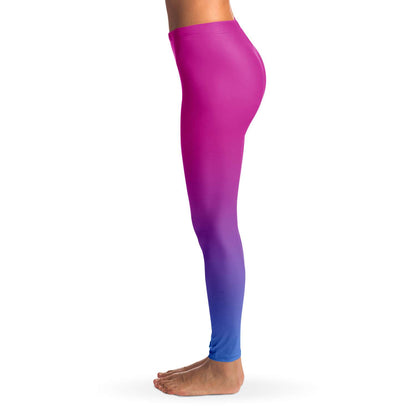 Pink to purple gradient Leggings