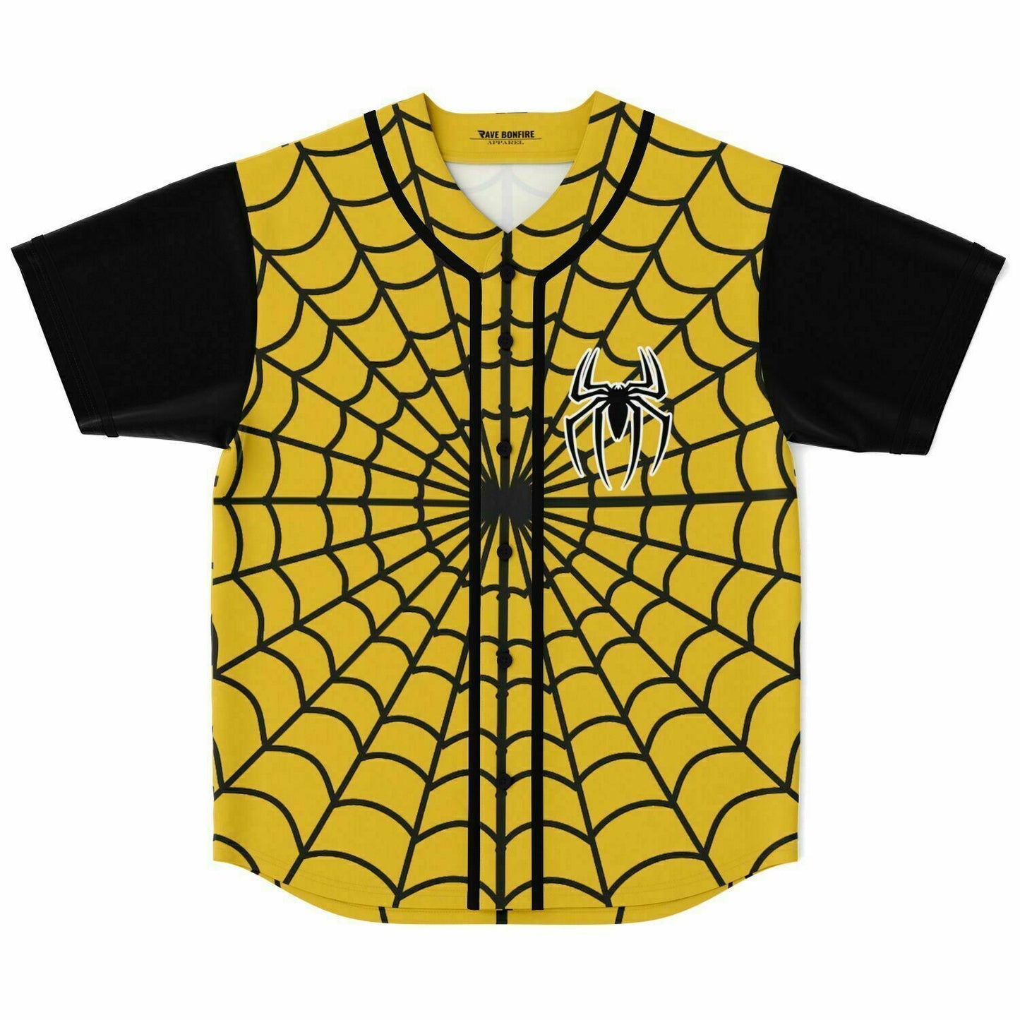 Gold spiderman Baseball Jersey