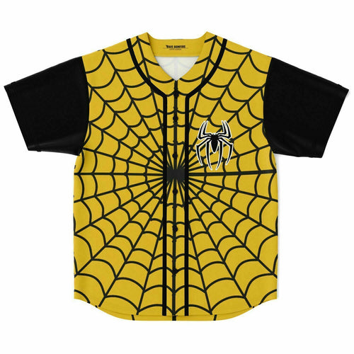 Gold spiderman Baseball Jersey