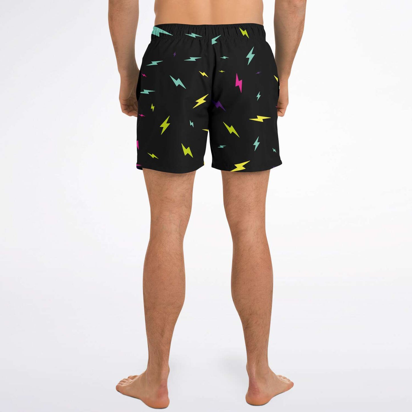Electric bolt swim trunks