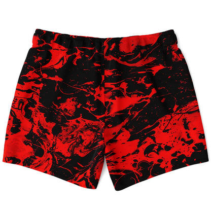 Trippy red swim trunk V2