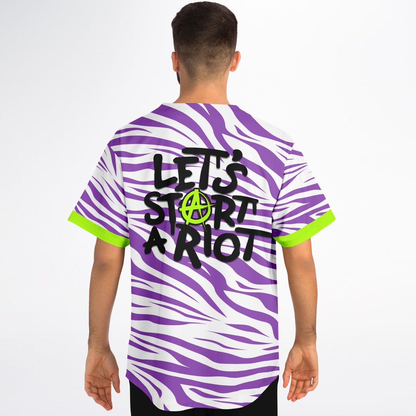 Let's start a riot baseball jersey