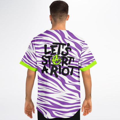 Let's start a riot baseball jersey