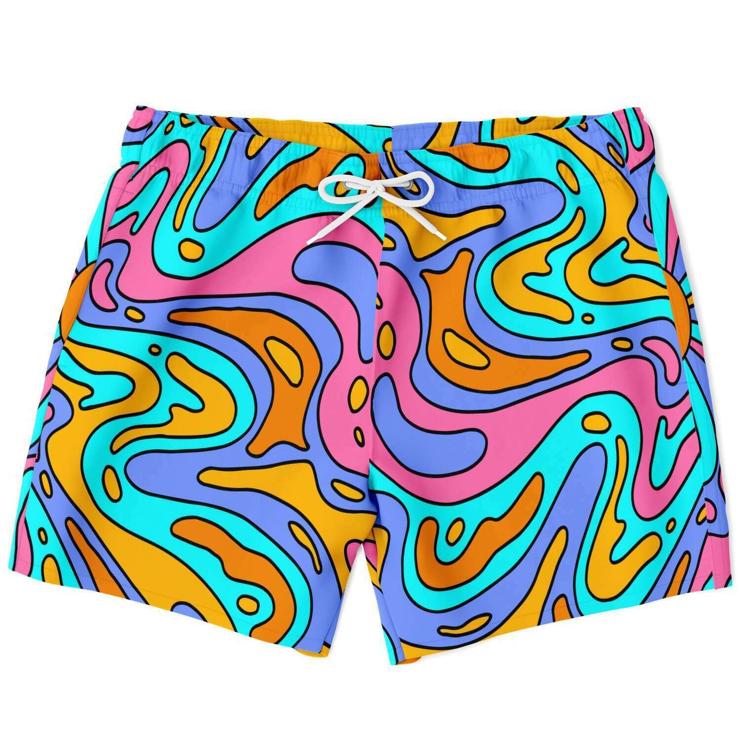 Groovy abstract swim trunks