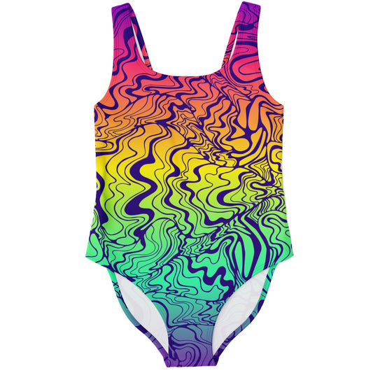 Trippy lines swimsuit