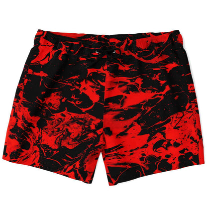 Trippy red swim trunk V2