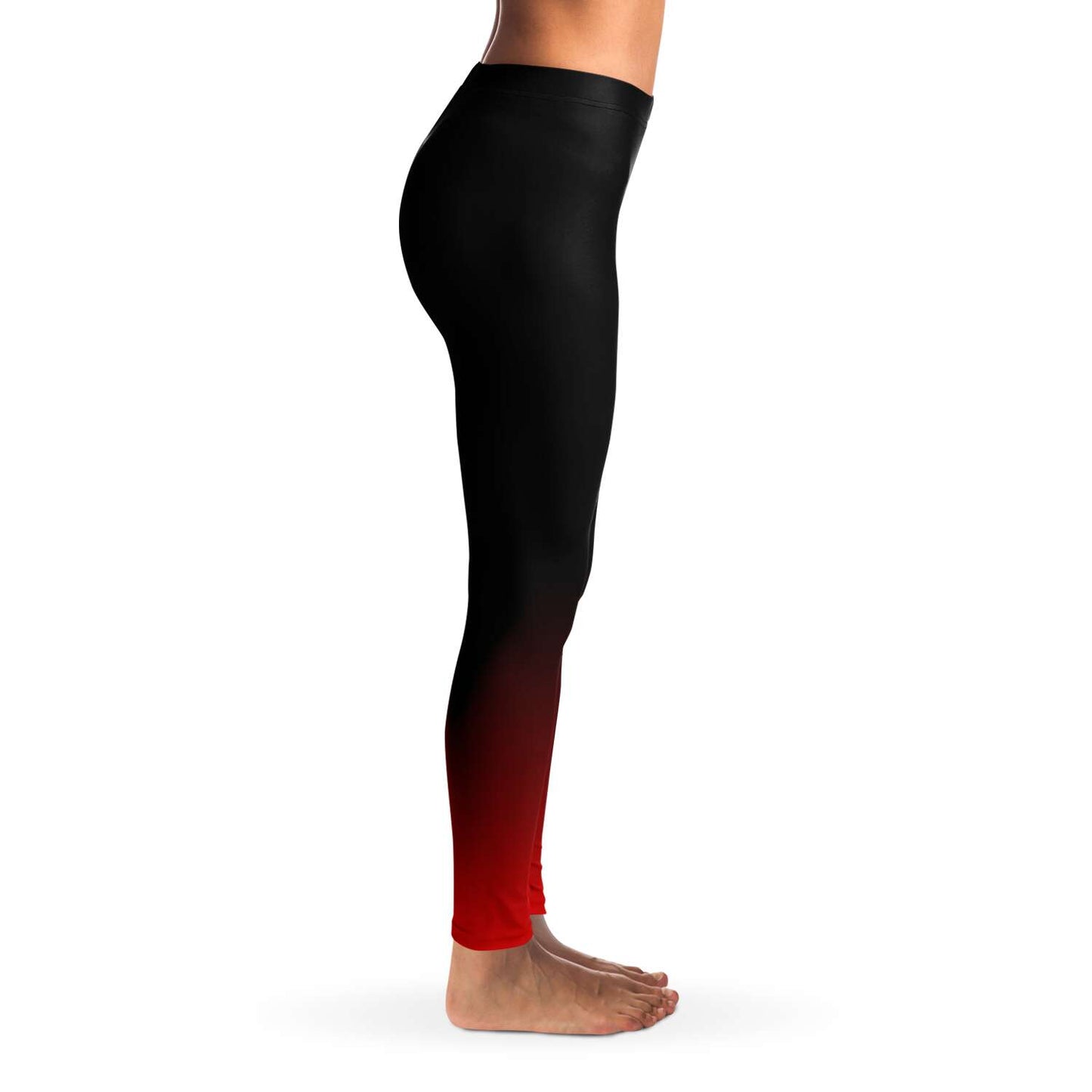 Black to red gradient Leggings