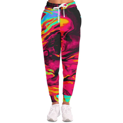 Red acid trip jogger