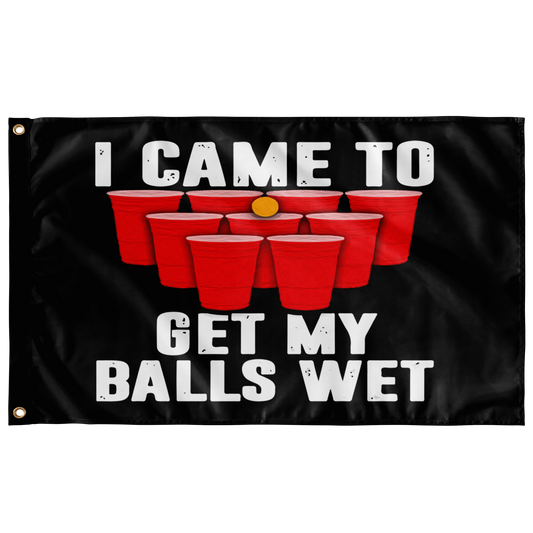 I CAME TO GET MY BALLS WET FLAG