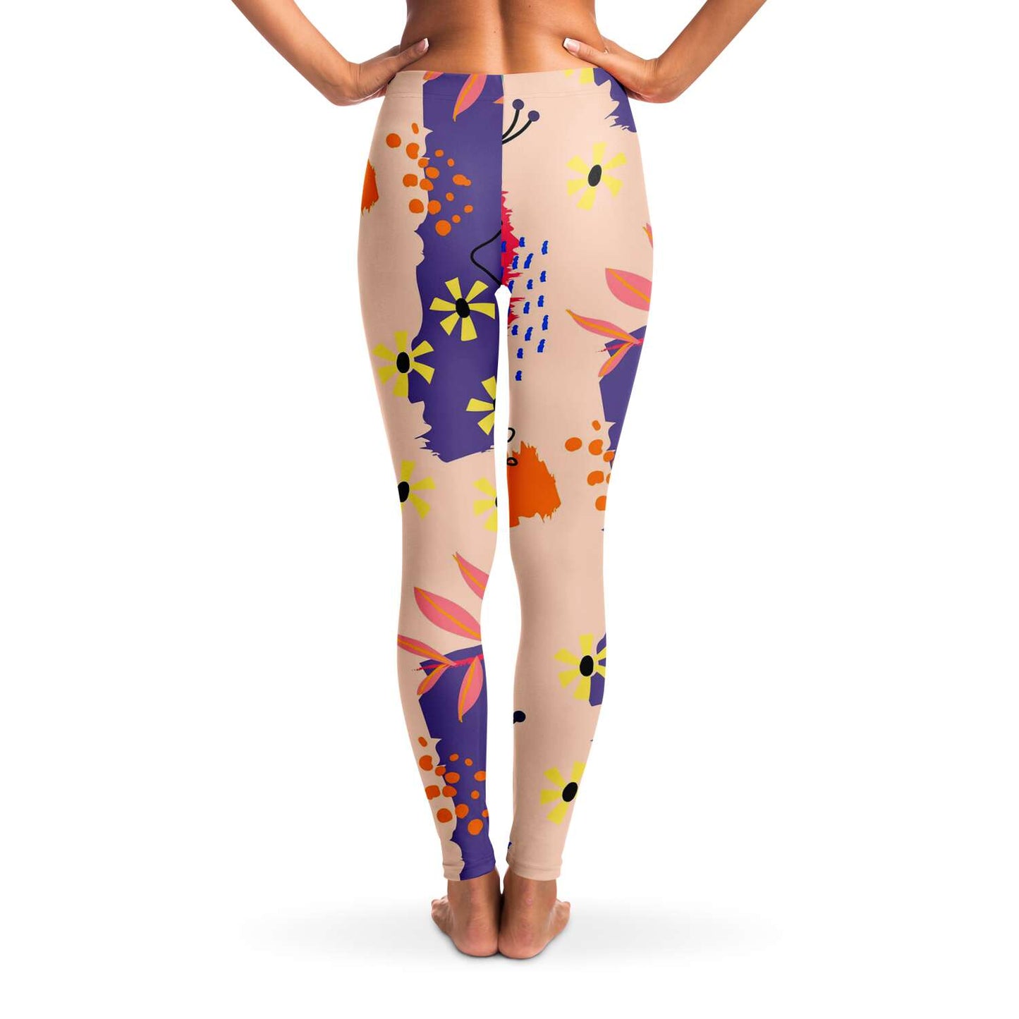 ABSTRACT Floral Leggings