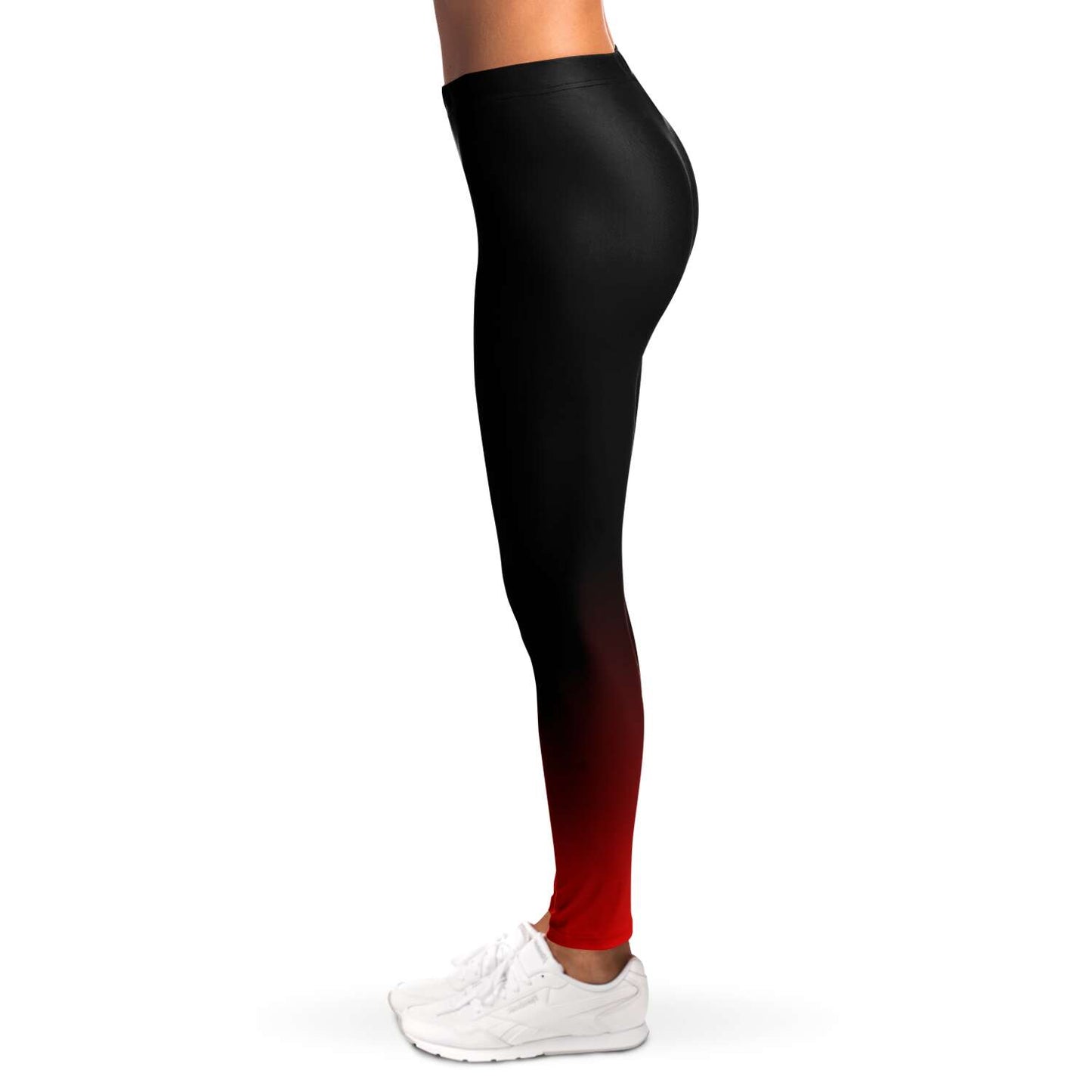 Black to red gradient Leggings