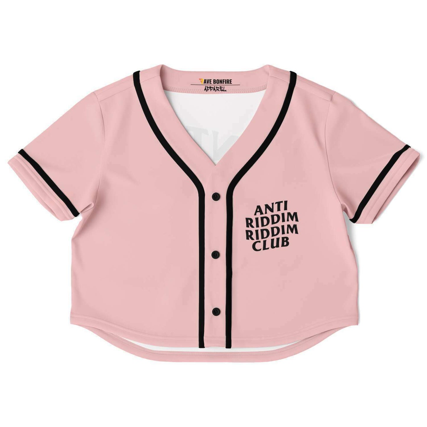 anti riddim riddim club crop top baseball jersey