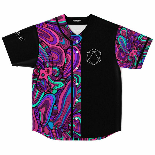 Tan custom rave Baseball Jersey V1