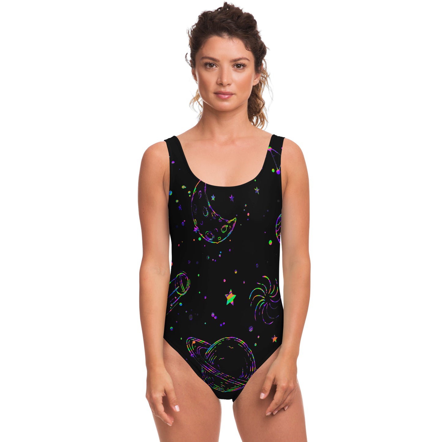 Colorful galaxy swimsuit