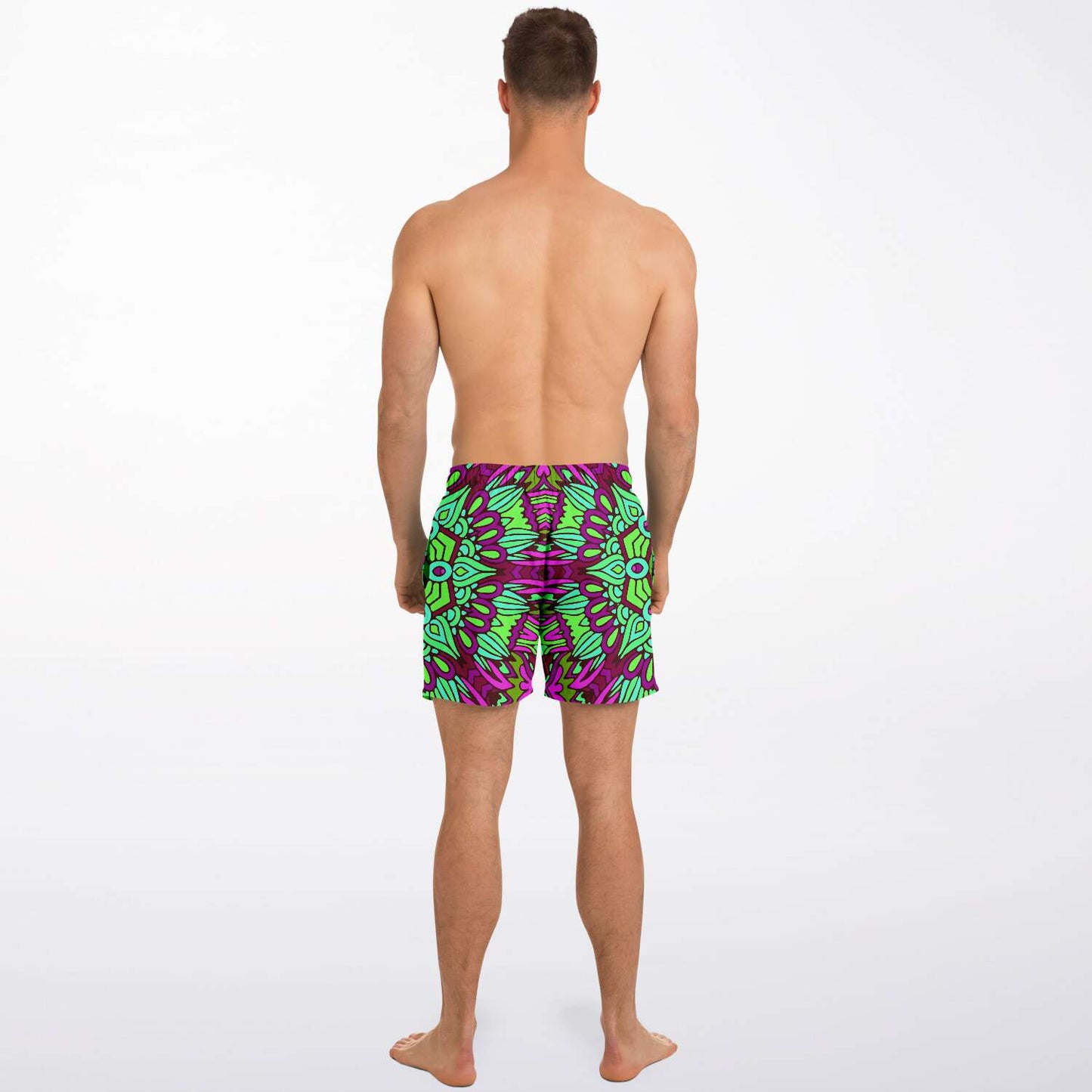 Colorful ethnic  swim trunk