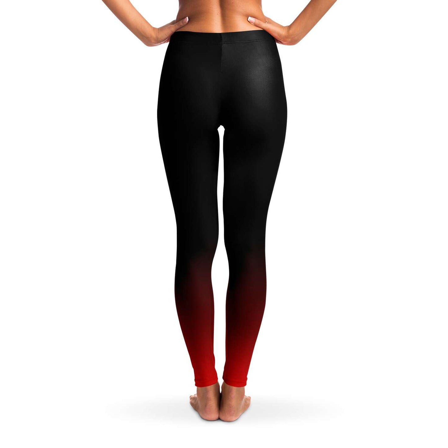 Black to red gradient Leggings