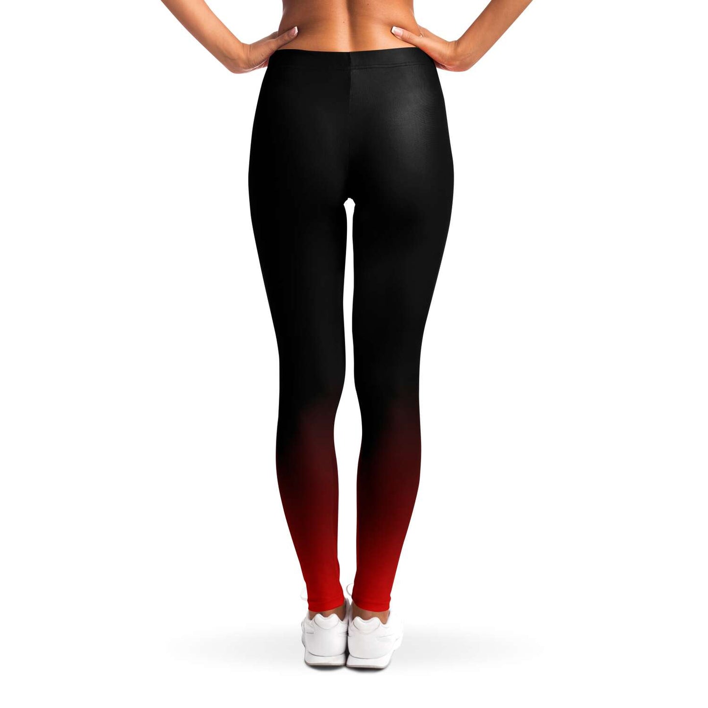 Black to red gradient Leggings