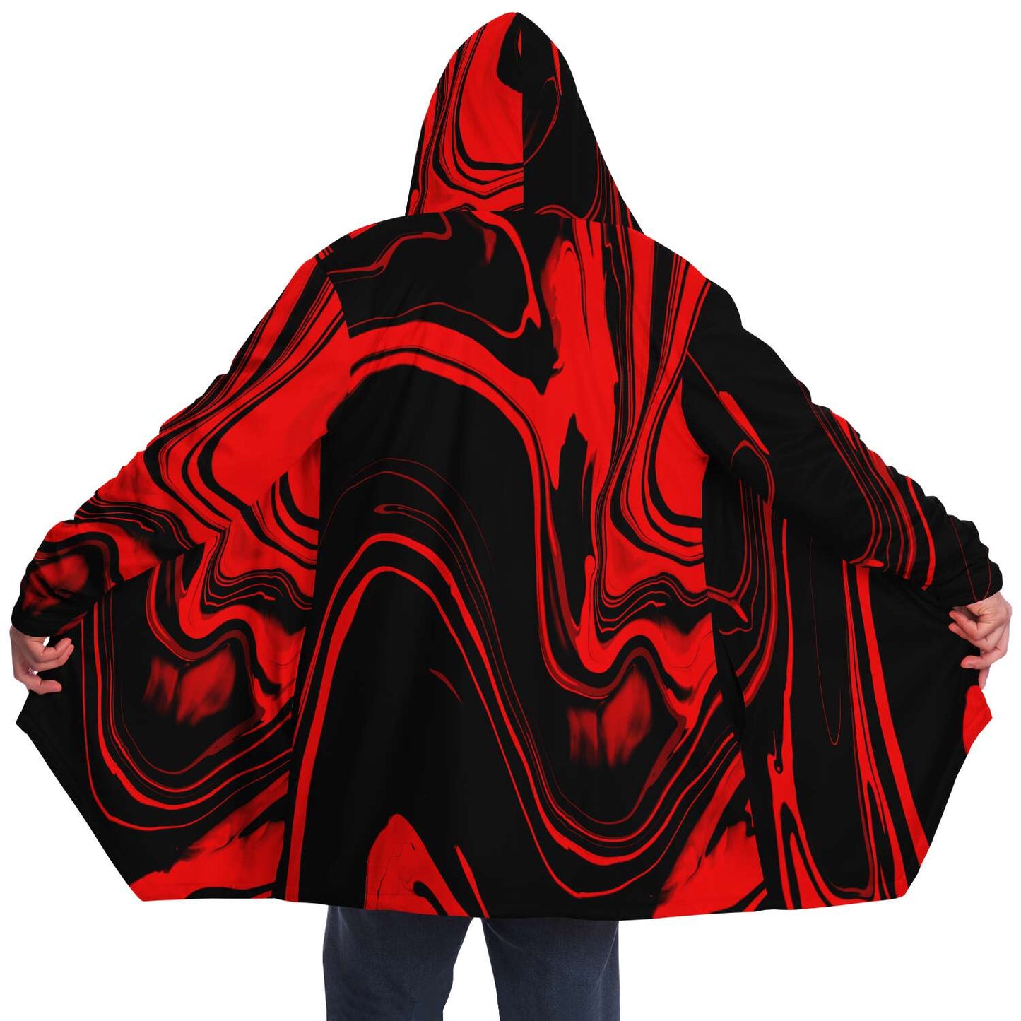 Red acid drip Cloak