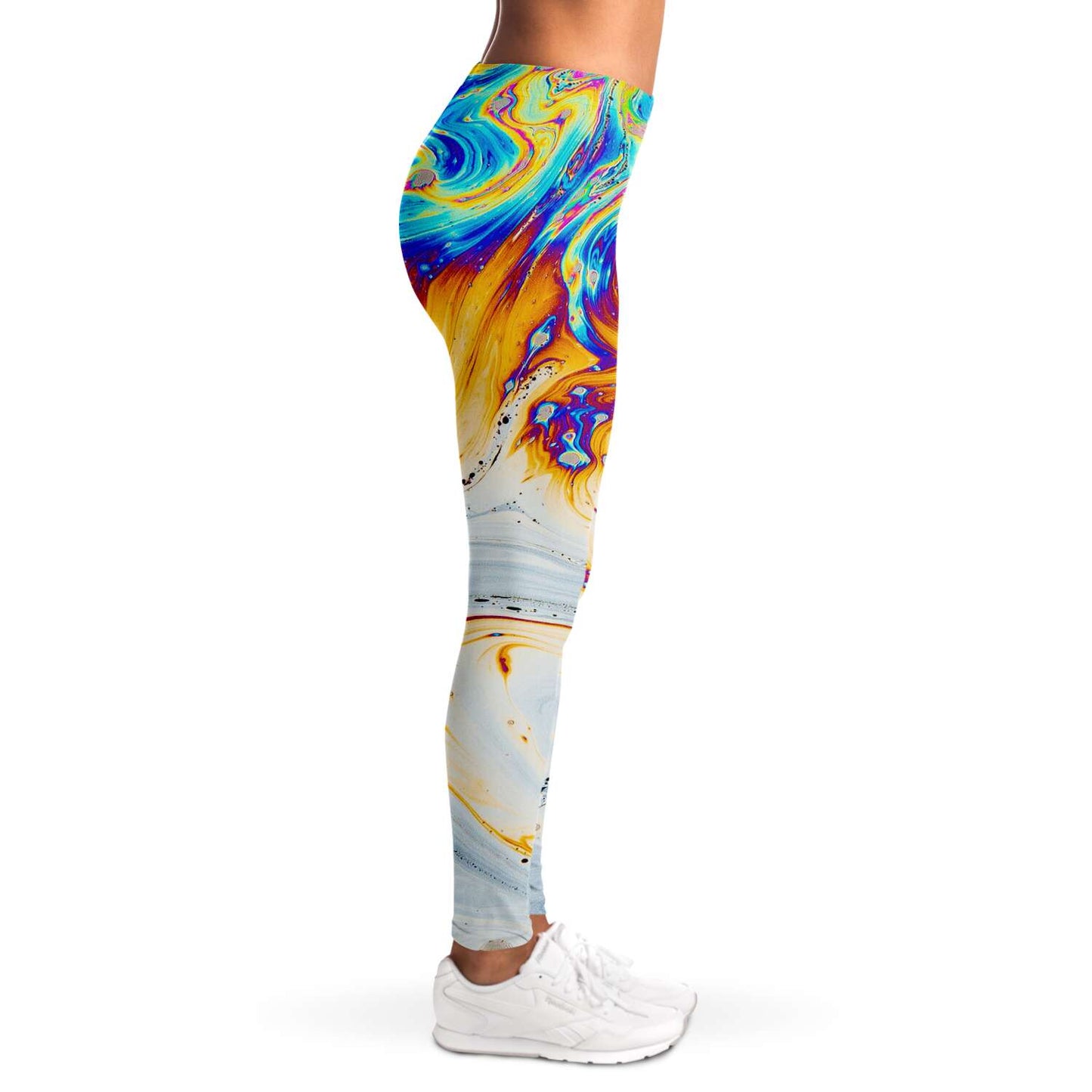 Oil silk leggings