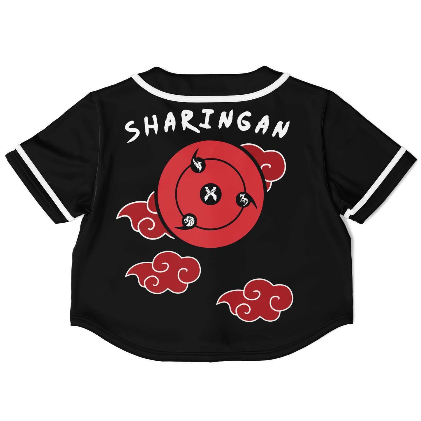 Sharingan crop top baseball jersey