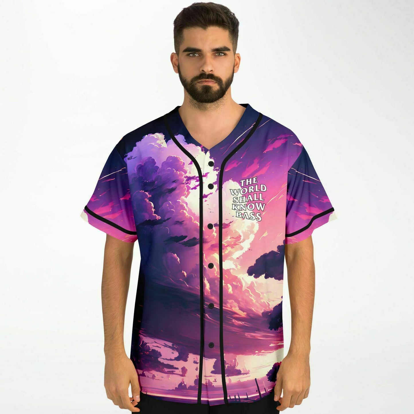 The world shall know bass rave baseball jersey