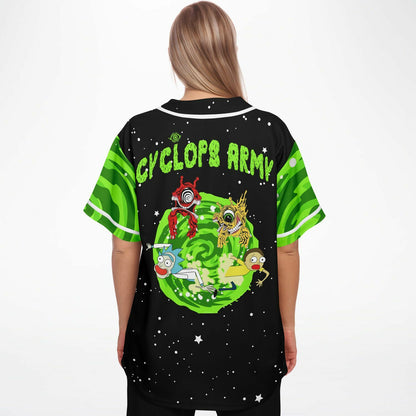 Cyclops army rick and morty crop top baseball jersey V3
